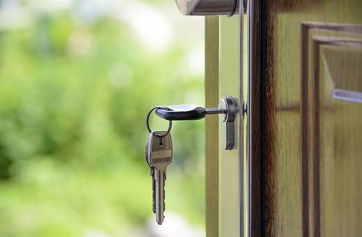 Key in the open door. Christchurch Property Inspections company BuildQual will find any property and house issues